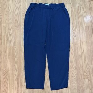 Marine Layer Pant Womens Large Navy Re-Spun Allison Lightweight Walking Jogging